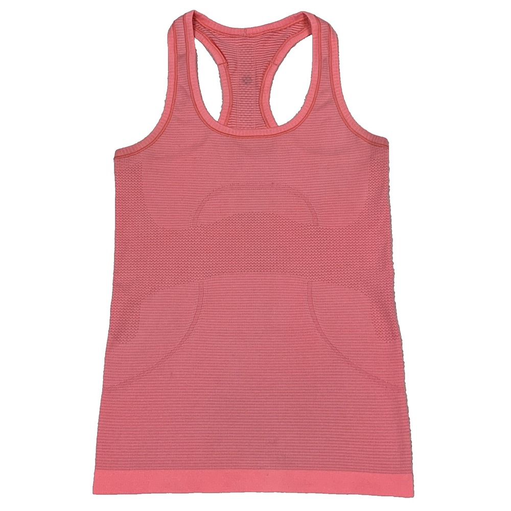 Lululemon Swiftly Tech Racerback Tank Top Womens 4 Coral Pink Seawheeze